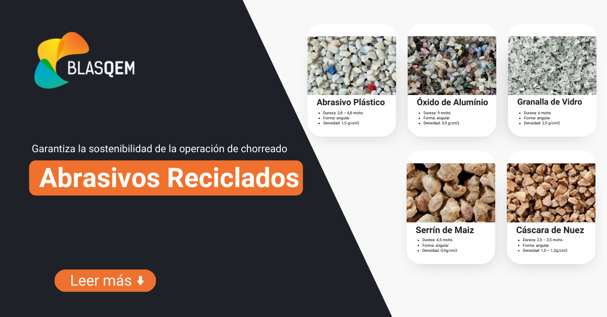 El reciclaje de abrasivos asegura la sostenibilidad de la operación de chorreado