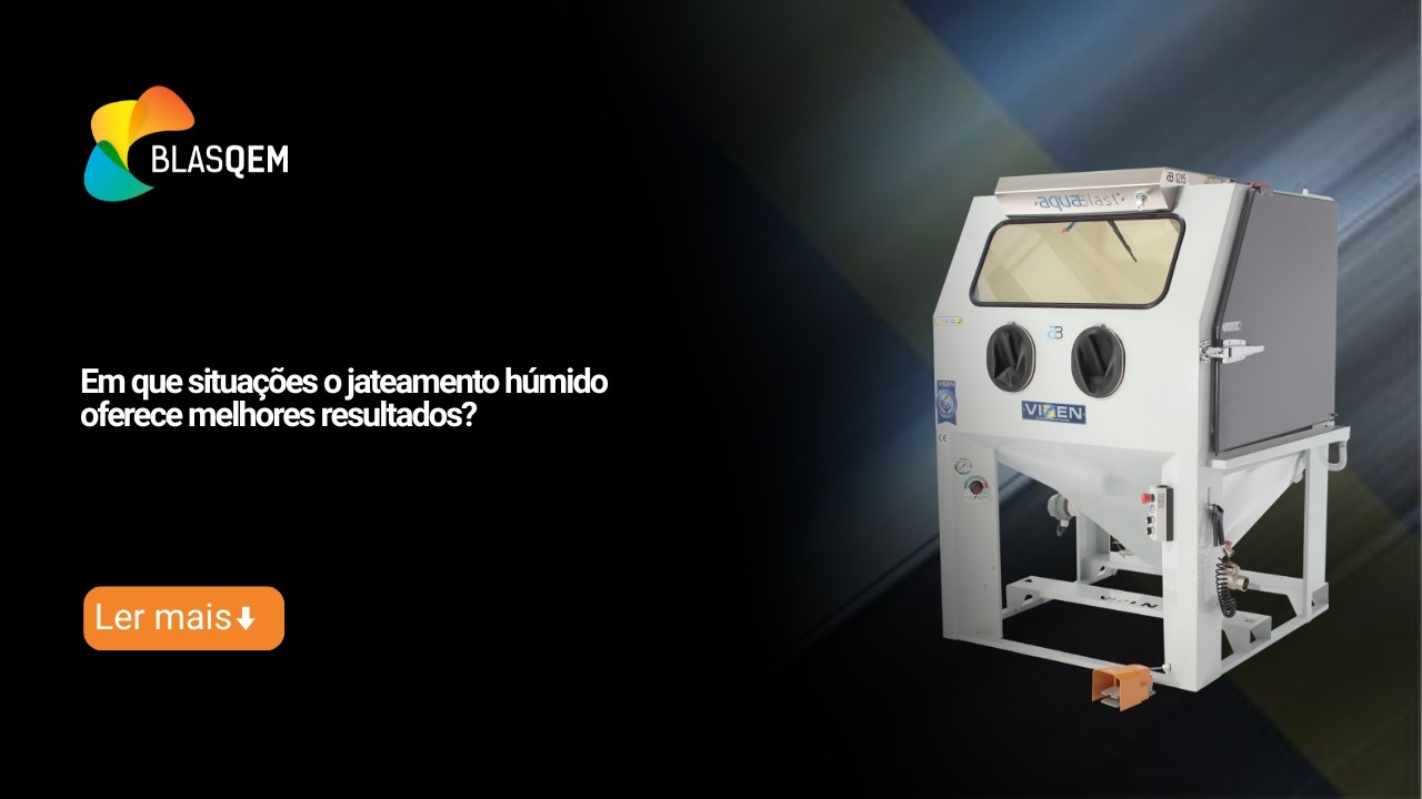 Em que situações o jateamento húmido oferece melhores resultados?