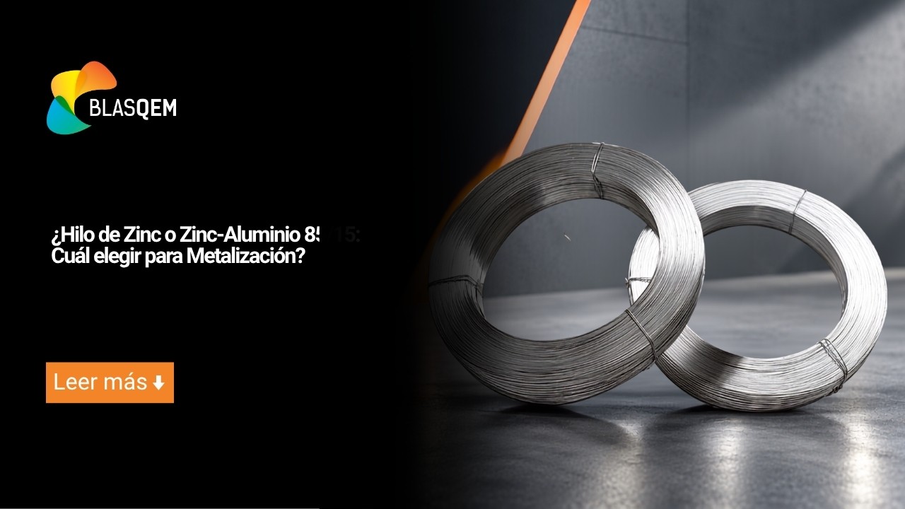 ¿Hilo de zinc o zinc-aluminio 85/15: Cuál elegir para metalización?