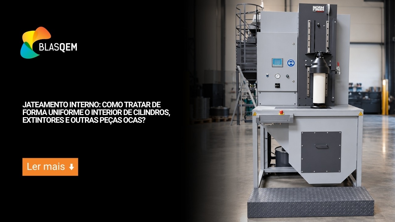 Jateamento interno: como tratar de forma uniforme o interior de cilindros, extintores e outras peças ocas?