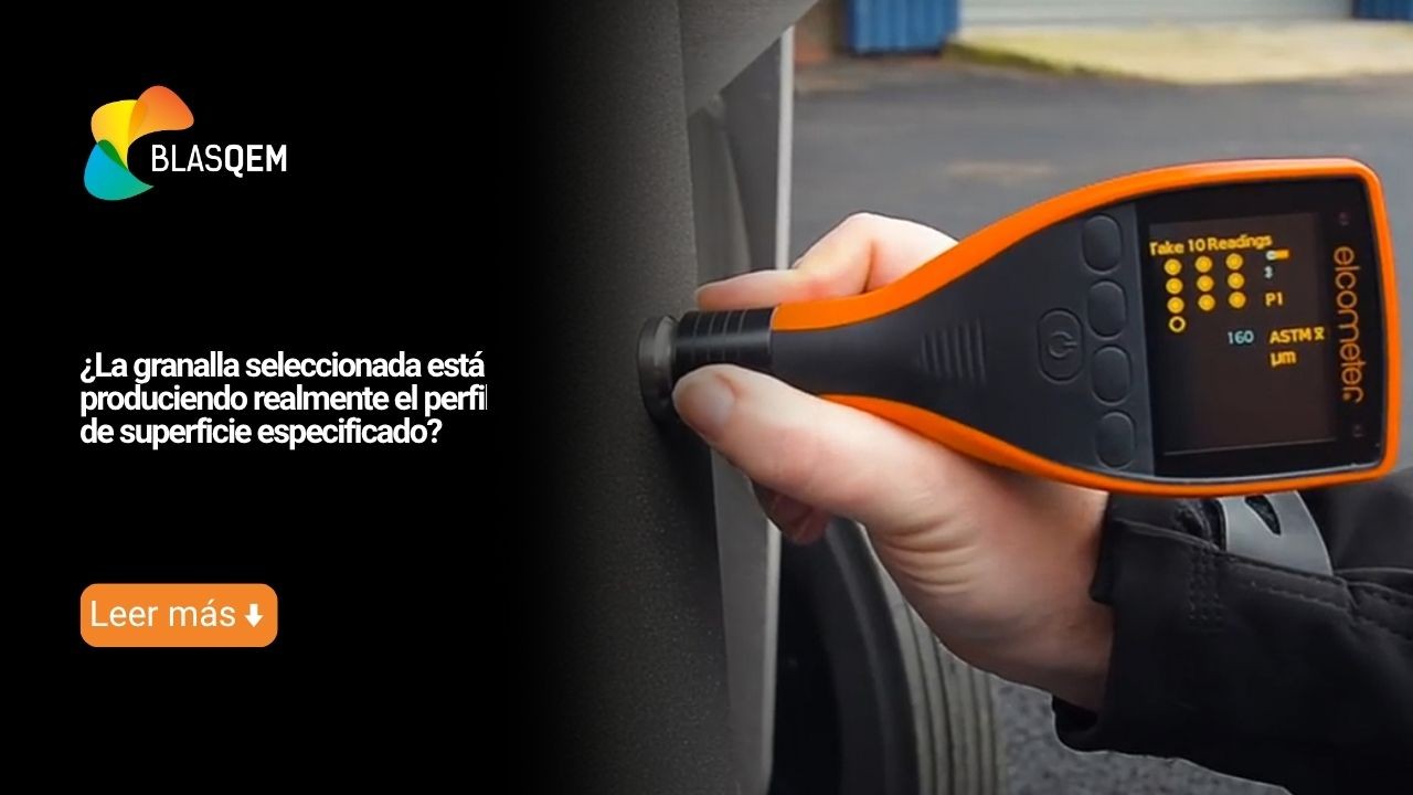 ¿La Granalla seleccionada está produciendo realmente el Perfil de Superficie Especificado?