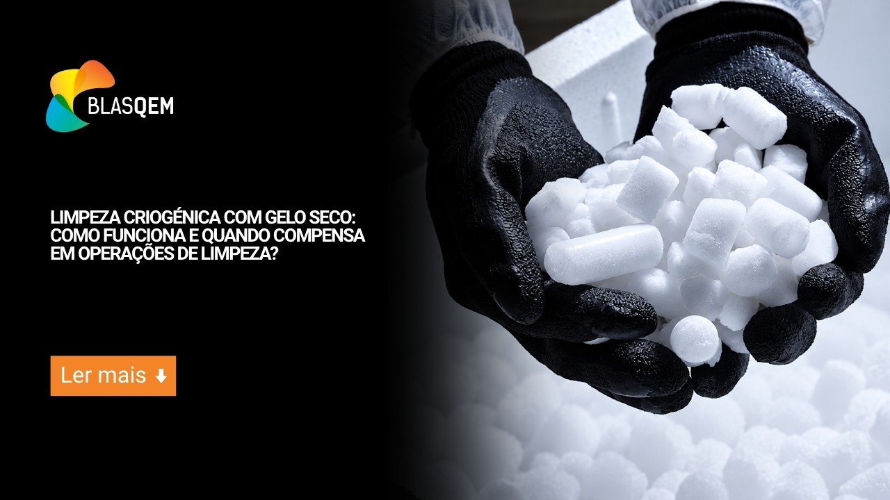 Limpeza criogénica com gelo seco: como funciona e quando compensa em operações de limpeza?