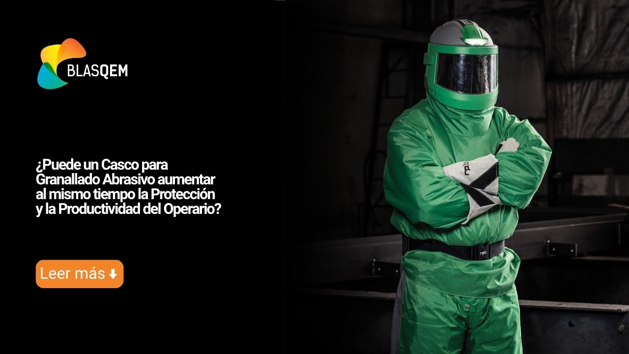¿Puede un casco para granallado abrasivo aumentar al mismo tiempo la protección y la productividad del operario?